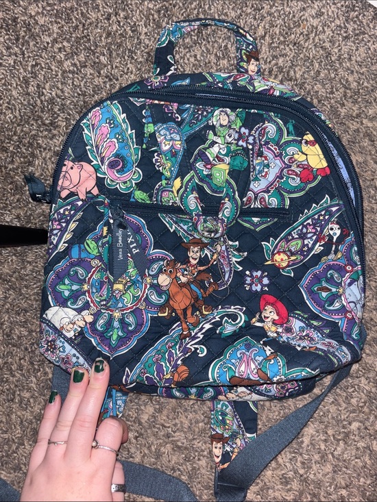 Vera Bradley Handbags - Vera Bradley Navy Paisley Disney Character Mini Backpack